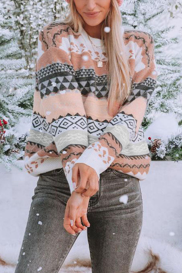 Snowdrift Pullover Knit Sweater