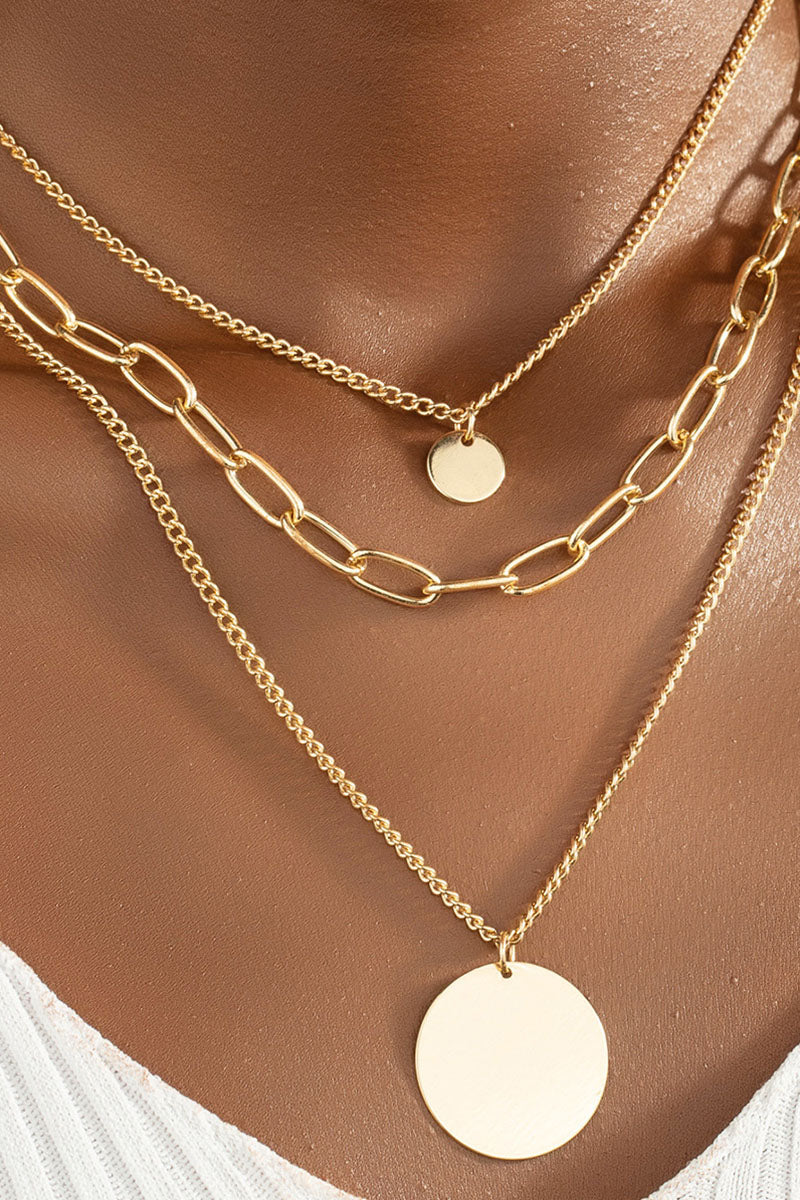 Fashion Daily Solid Split Joint Necklaces