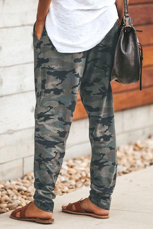 Casual Style Camo Pants