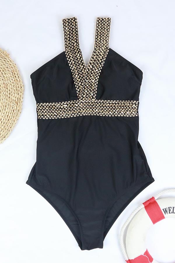 Black One-piece Swimsuit