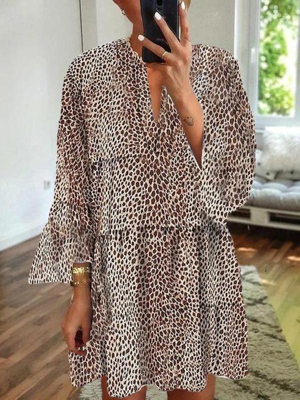 Keep up the Pace Leopard Print Dress-