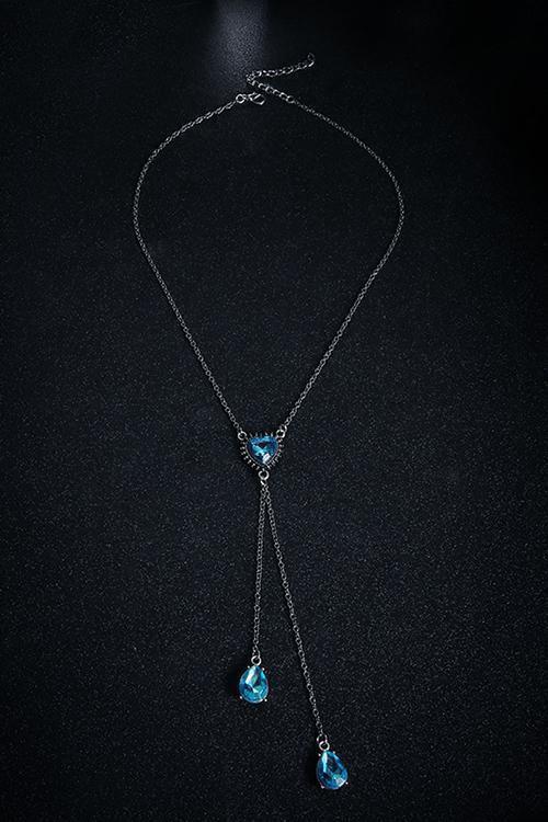 Sapphire Tassels Necklace