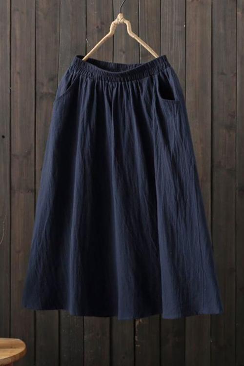 Pleated A Line Skirts