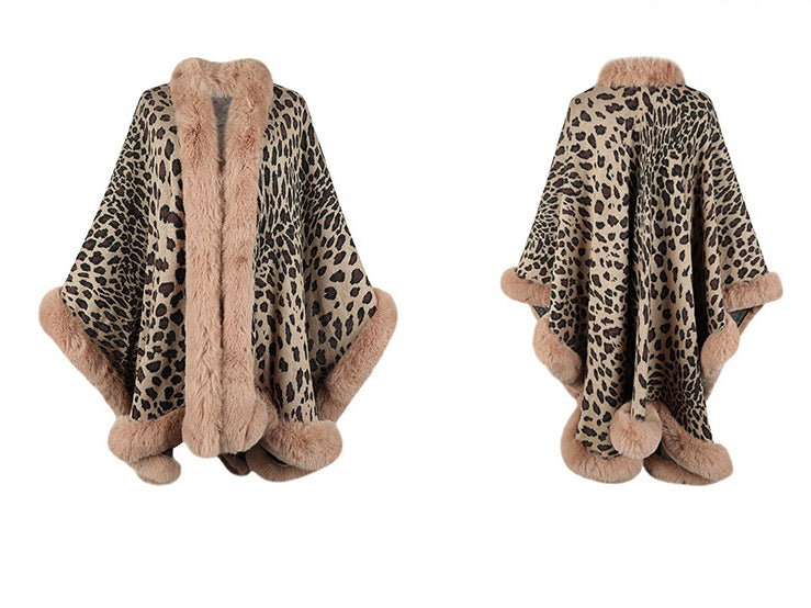 Fur Thick Cheetah Print Outerwear