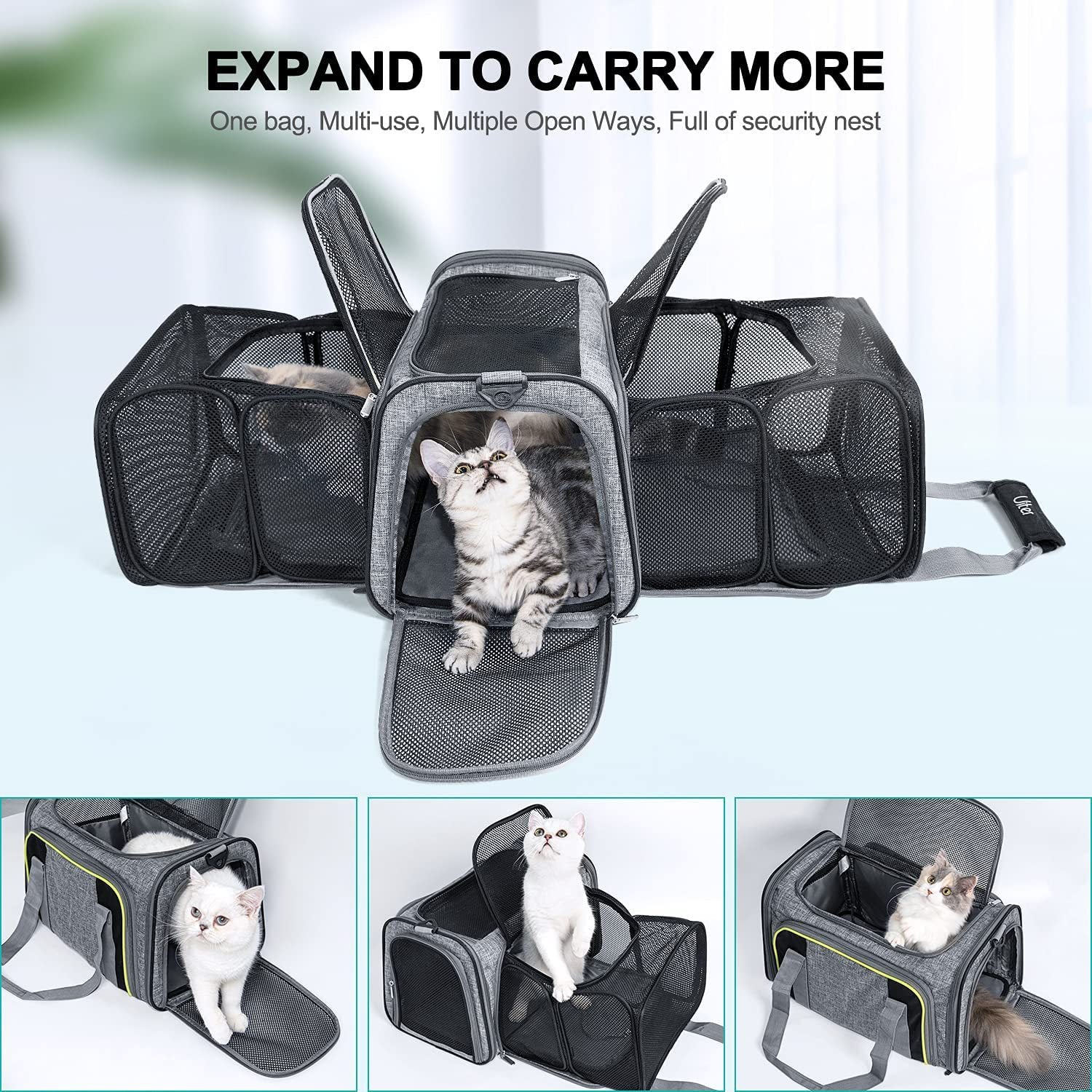 Double Portable Pet Out Shoulder Foldable Cat Shoulder Bags