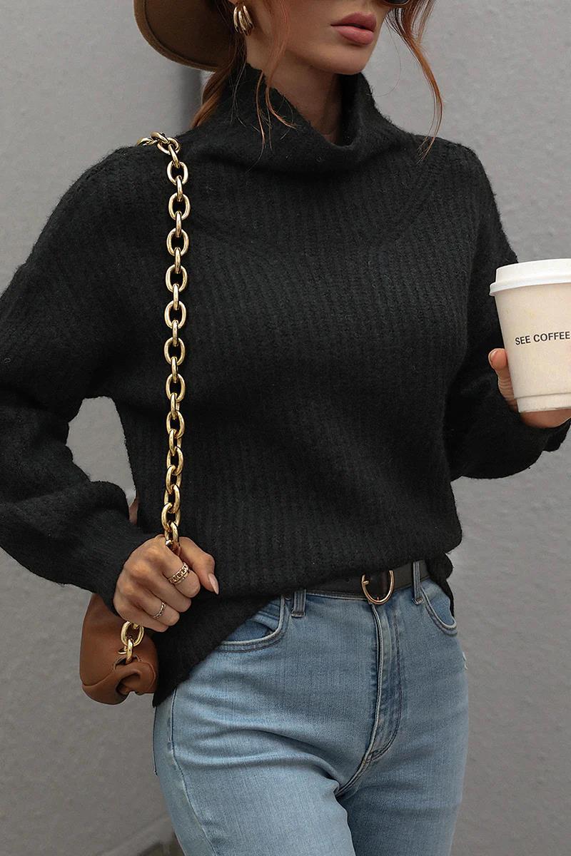 Casual Loose Turtle Neck Knit Sweater