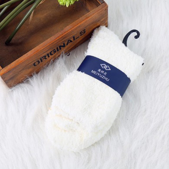 Warm Fluffy Soft Elastic Coral Breathable Socks