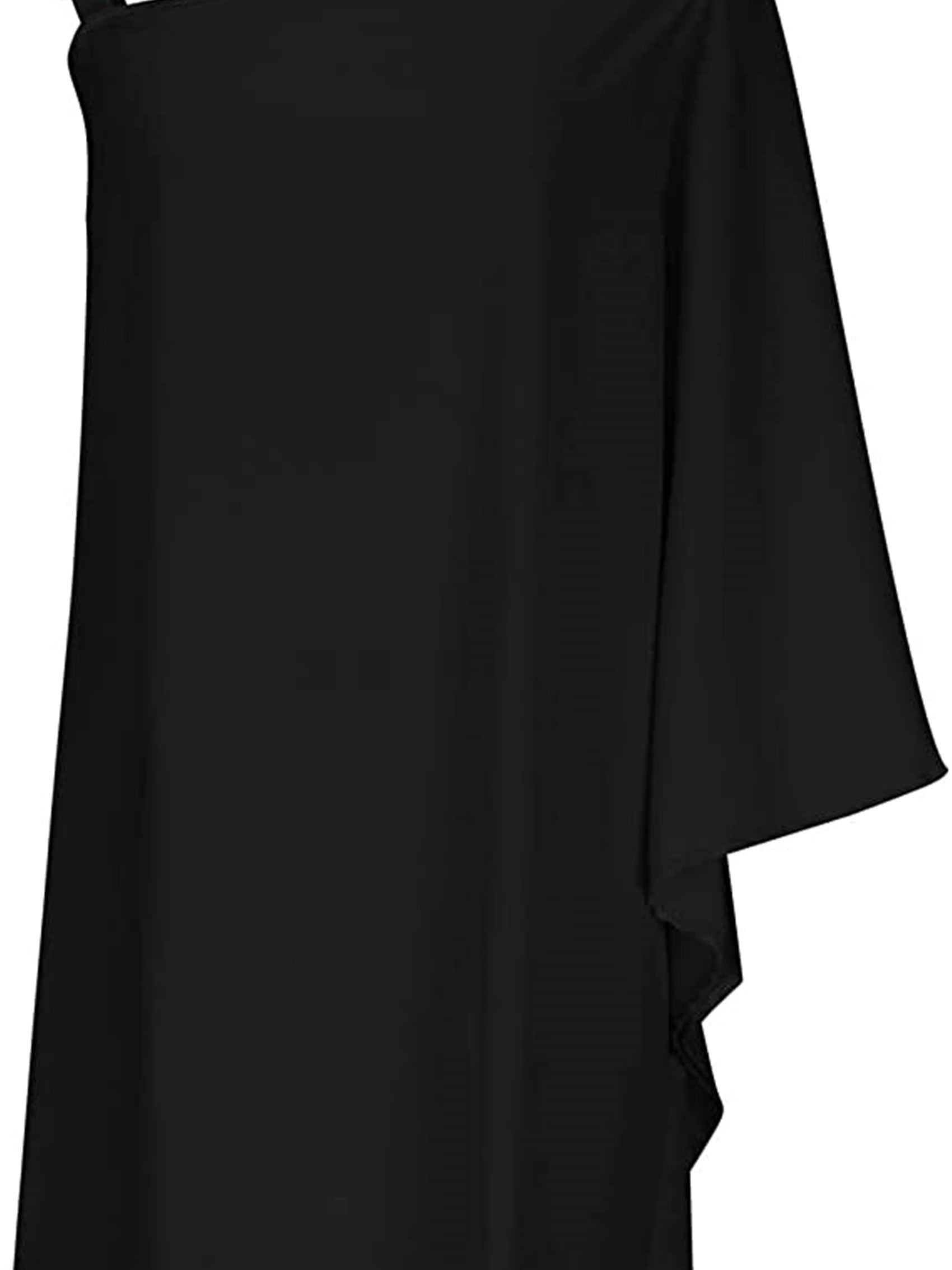 Batwing Sleeve Cold Shoulder Solid Evening Party Dress