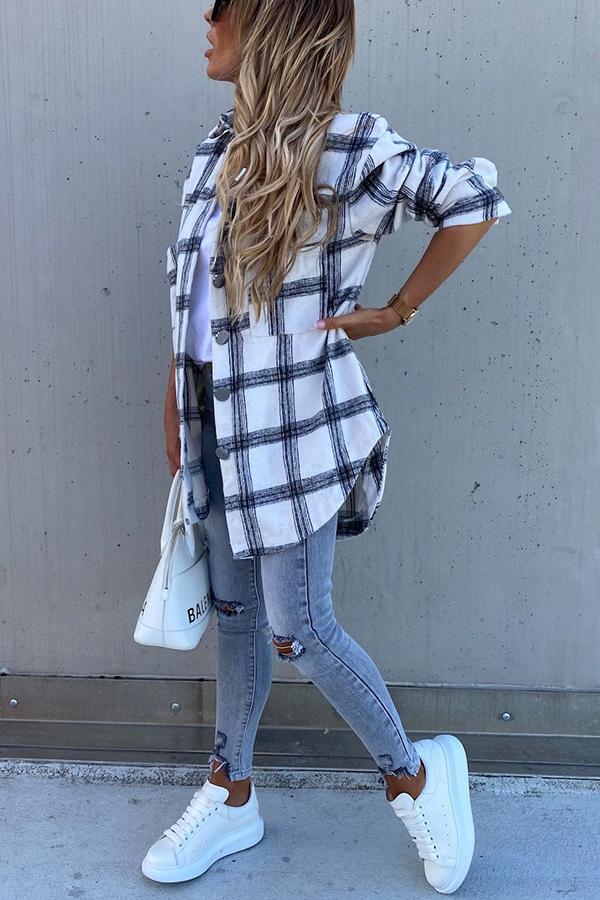 Everyday Contentment Plaid Shacket