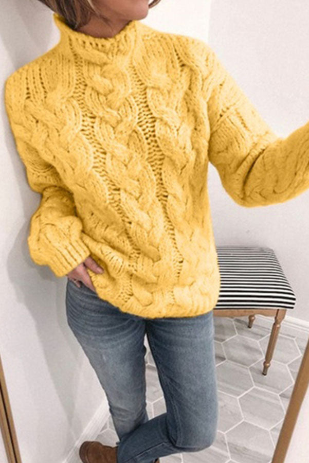 Bonfire Weather Cable Knit Sweater