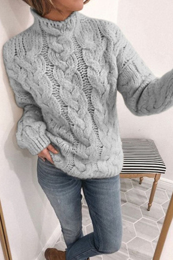 Bonfire Weather Cable Knit Sweater
