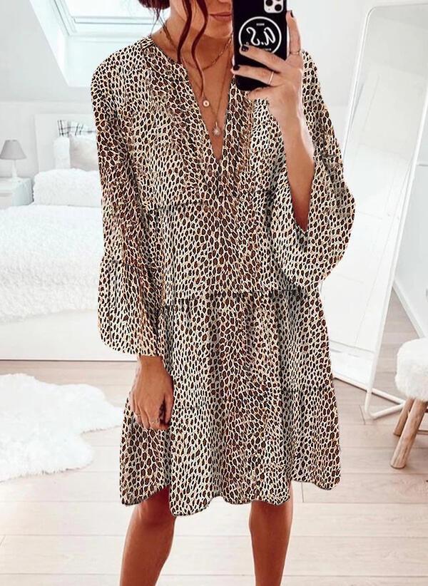 Keep up the Pace Leopard Print Dress-