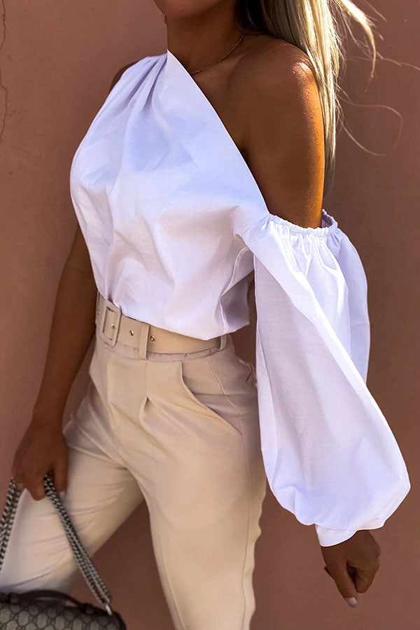 On This Perfect Day One Shoulder Blouse