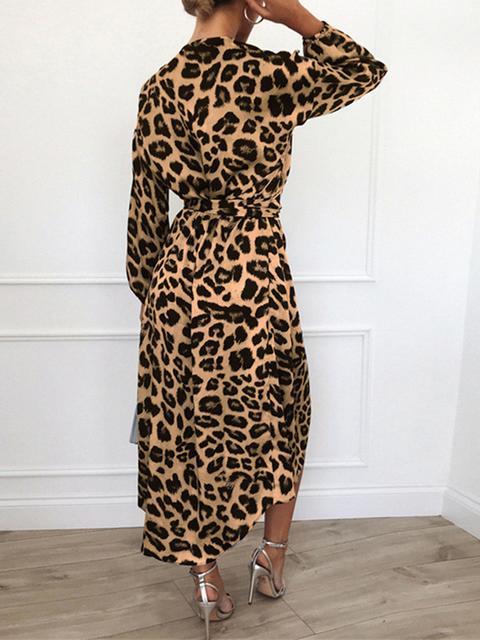 Leopard Print Long Dress