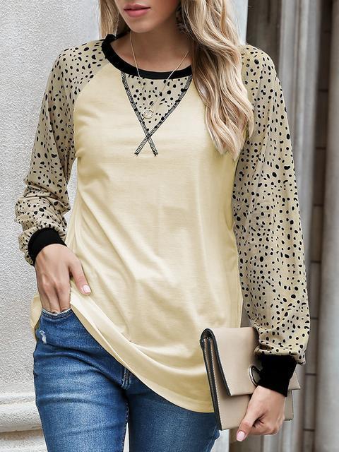 Leopard Print Long Sleeve T-shirt