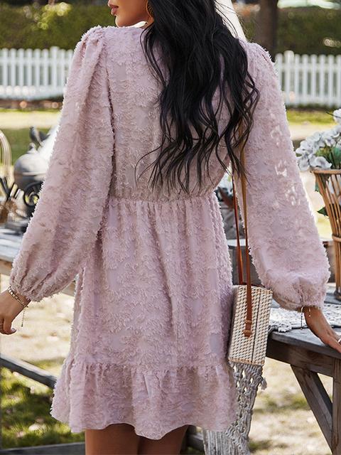 Round Neck Thick Long Sleeve Dress