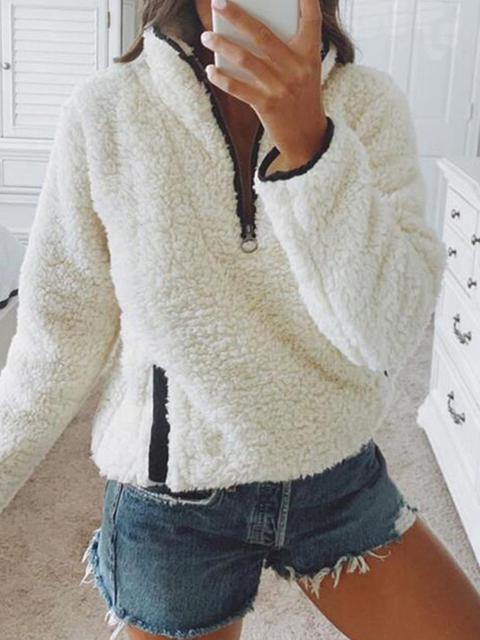 Thick V Neck Sweater